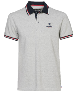 PATRICK PHOENIXM1D - Polo Short Sleeves in Cotton Men Color Light Grey Melee or Red High Quality Several Sizes