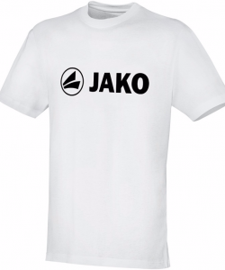 JAKO Promo 6163 - T-Shirt Coton Homme Enfants Col Rond Plusieurs Couleurs Tailles Confortable Grand Logo Imprimé Idéal Pour Loisir