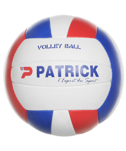 PATRICK VOLLEY801 - Ballon de Volley de Match Teijin Japan Très Bonne Qualité Pour Équipe Taille T5 Couleur Blanc/Bleu/Rouge