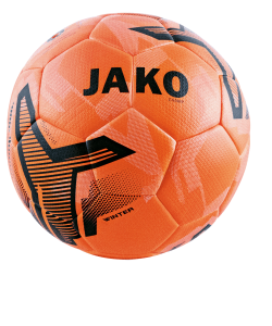 JAKO 2358 - Ballon Entraînement Hiver Champ Technologie Hybride IMS-Certifié Couleur Orange Fluo Plusieurs Tailles Vessie en Caoutchouc Naturel 32 Panneaux