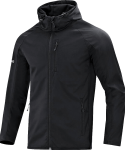 JAKO 7605 - Softshell Light Jacket Men Wind Rain Resistant Several Colors Sizes Zipped Side Pockets Hood with Drawcord Stops