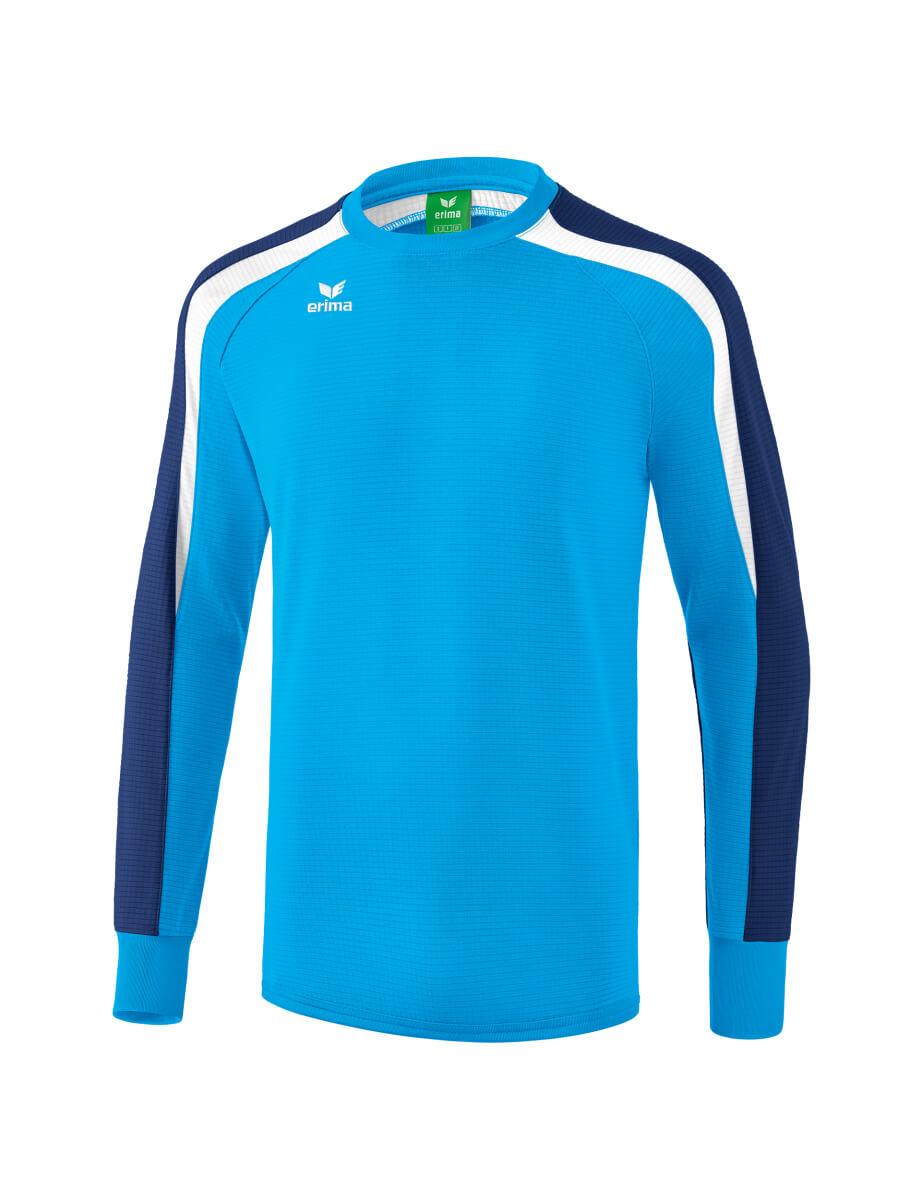 ERIMA 1071866 Sweat-Shirt Entraînement Liga 2.0 Curaçao/Bleu Marin/Blanc