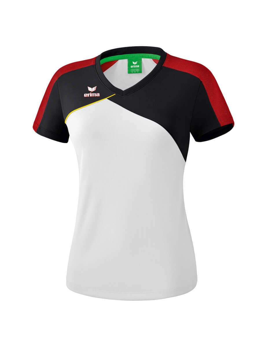 ERIMA 1081816 T-Shirt Premium One 2.0 Blanc/Noir/Rouge/Jaune