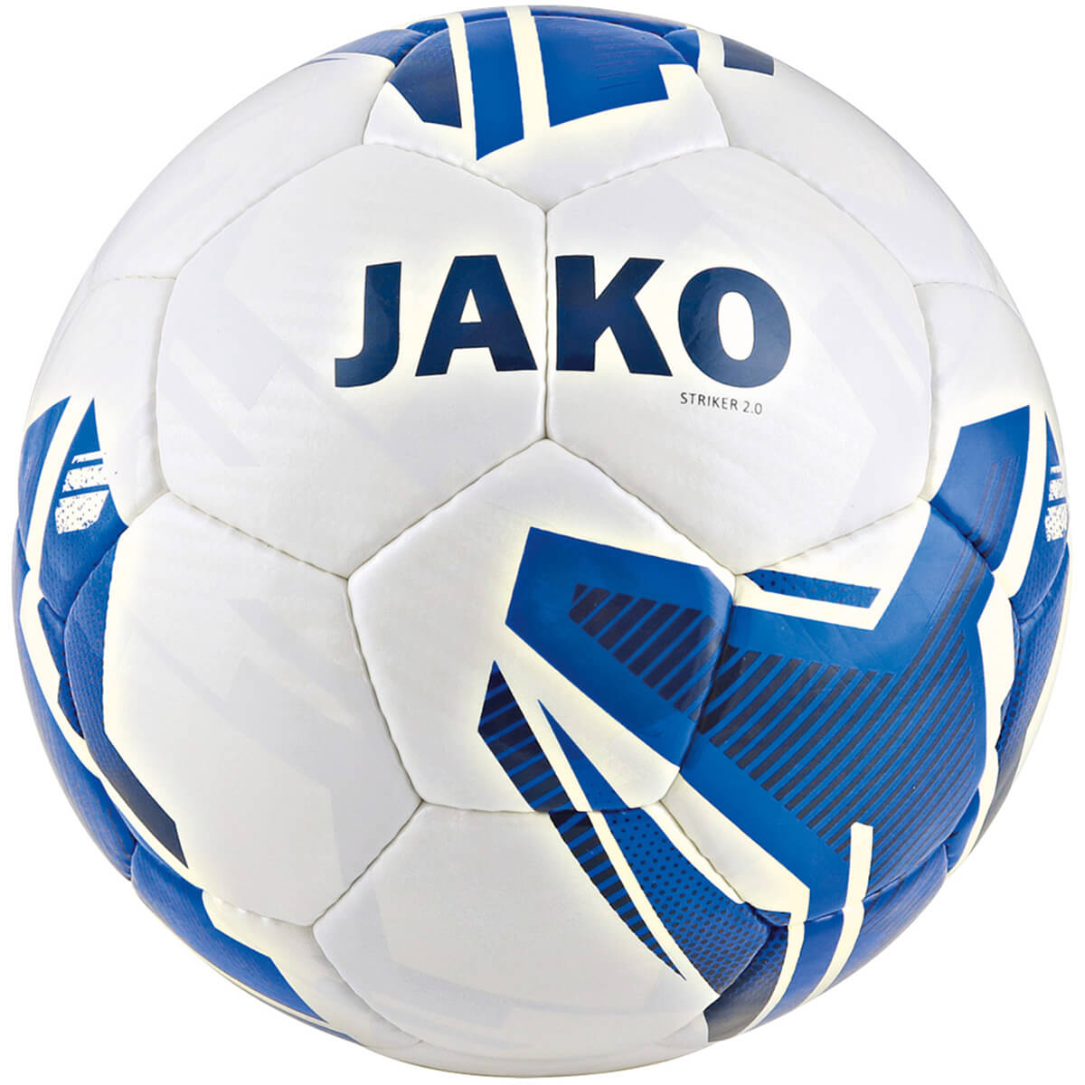 JAKO 2353-04 Ballon Entraînement Striker 2.0 Blanc/Bleu Royale