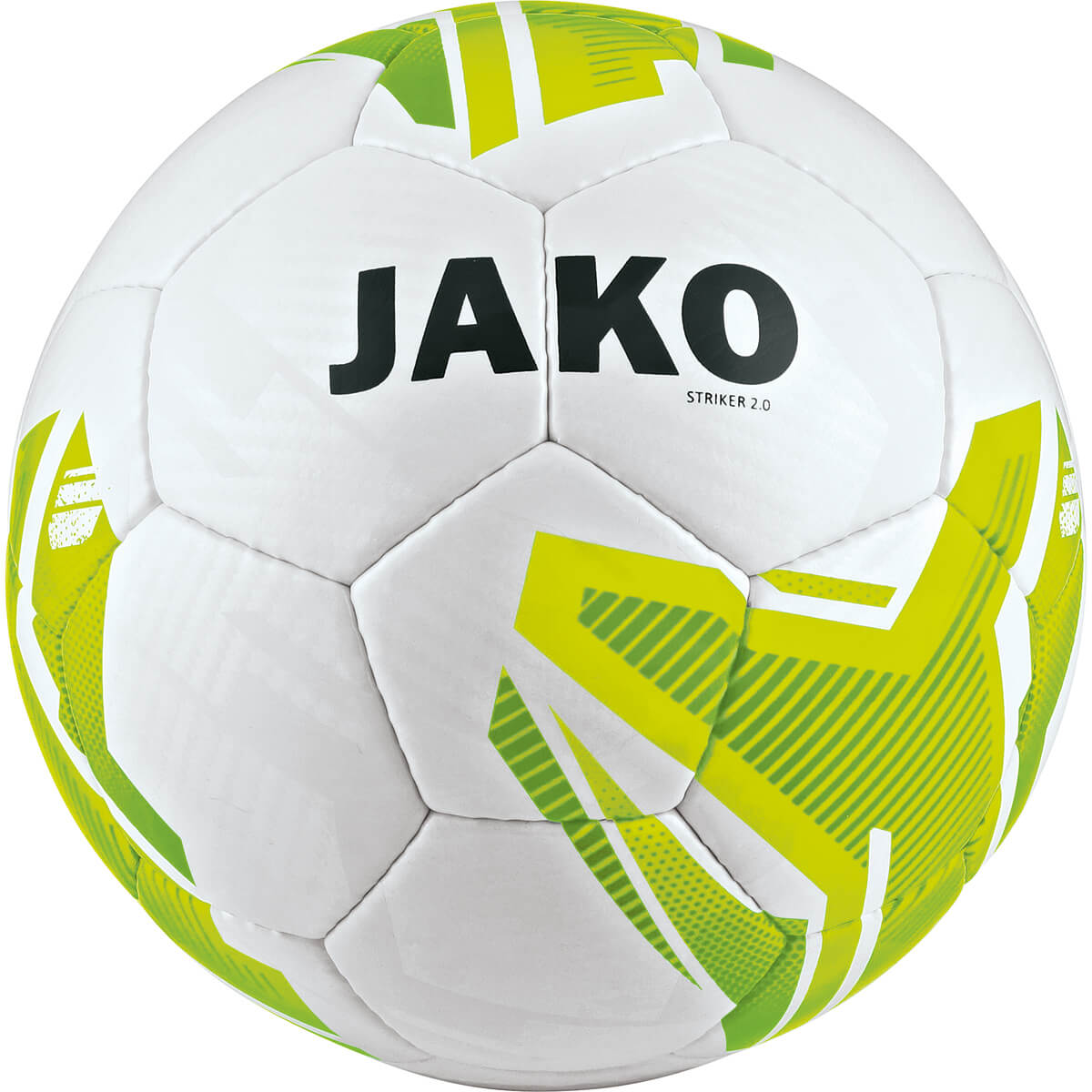 JAKO 2353-31 Ballon Entraînement Striker 2.0 Blanc/Jaune Néon/Vert
