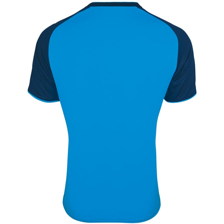 JAKO-6117W-89-1 T-Shirt Champ Bleu/Bleu Marin/Jaune Fluo Arrière