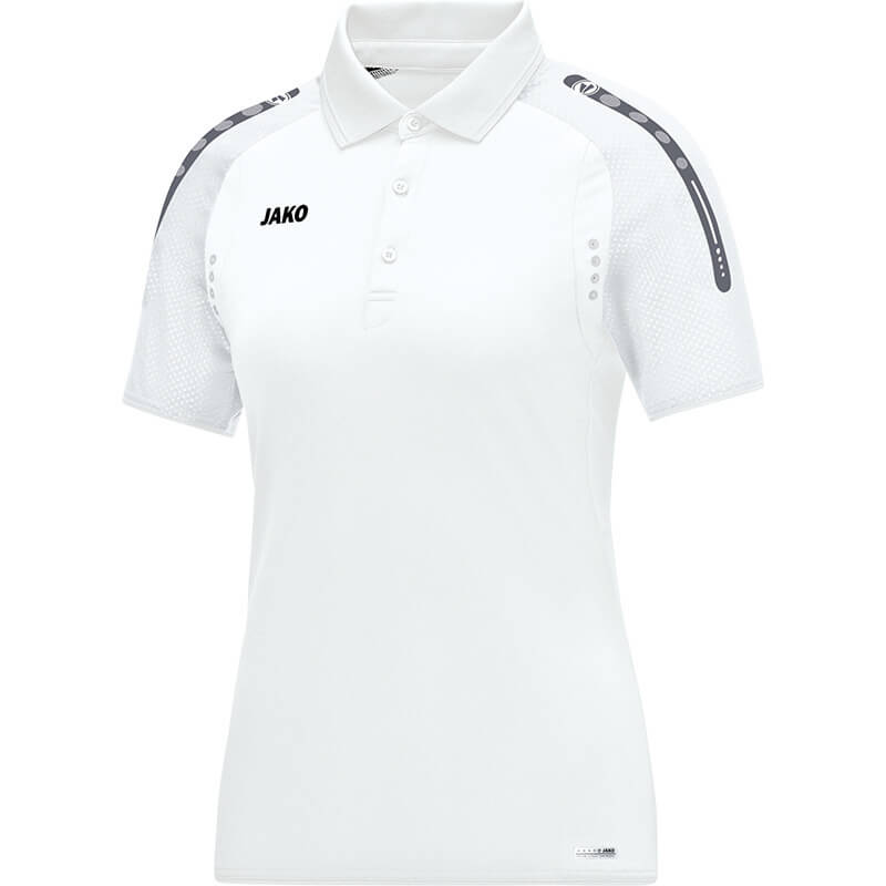 JAKO-WOMEN-6317-00 Polo T-Shirt Champ White Front