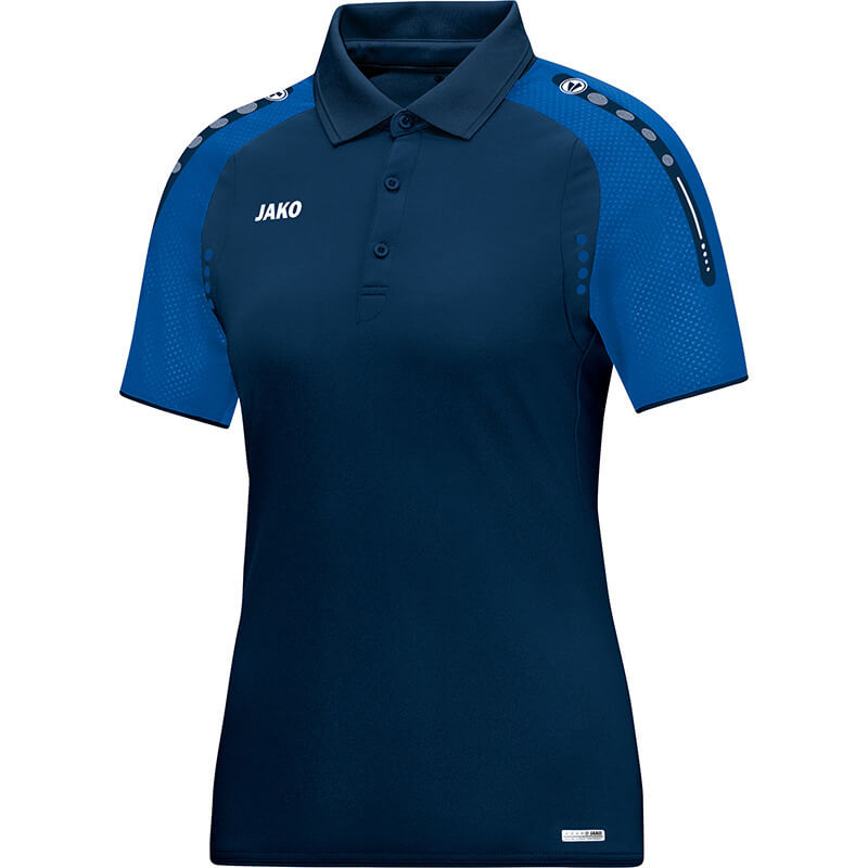 JAKO-WOMEN-6317-49 Polo T-Shirt Champ Bleu Marin/Bleu Royal Avant