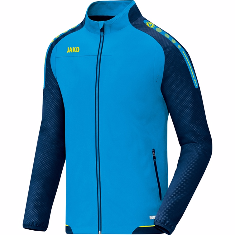 JAKO-9817-89-1 Leisure Jacket Champ Blue/Navy/Fluo Yellow Front