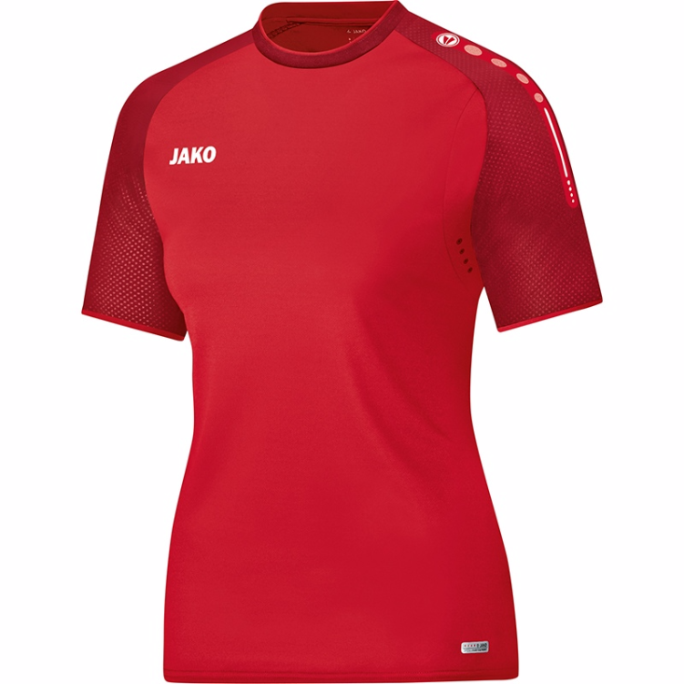 JAKO-6117W-01 T-Shirt Champ Rouge/Rouge Foncé Avant