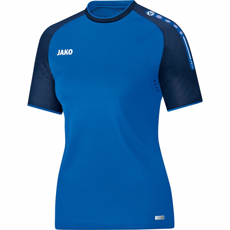 JAKO-6117W-49 T-Shirt Champ Bleu Royal/Bleu Marin Avant