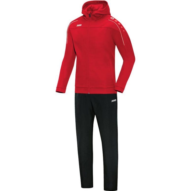 JAKO M9650-01 Hooded Leisure Tracksuit Classico Red