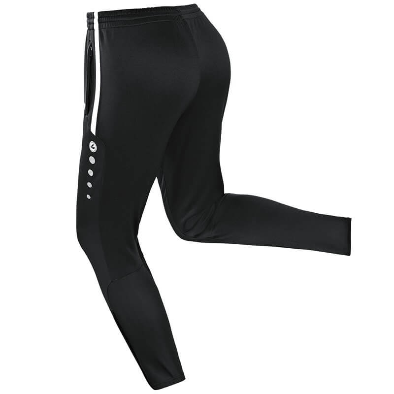 JAKO-8495-08-1 Training Pants Active Black/White Ripp Insertion in the Calf