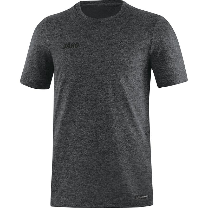JAKO-6129M-21-1 T-Shirt Premium Basics Anthracite Mêlé Face