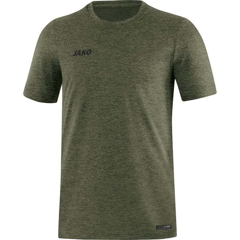 JAKO-6129M-28-1 T-Shirt Premium Basics Kaki Mêlé Face