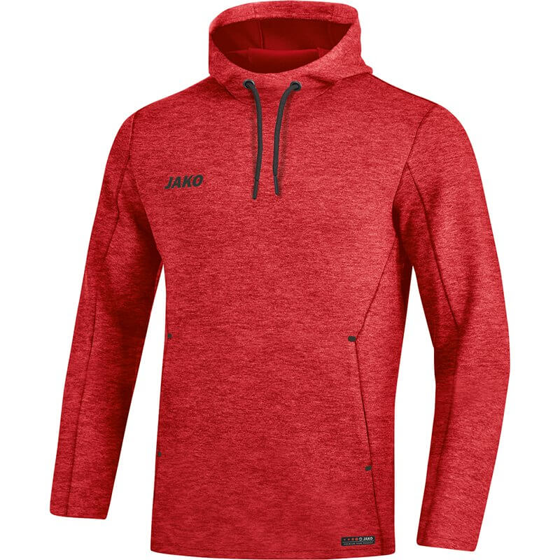 JAKO-6729M-01-1 Hooded Sweatshirt Premium Basics Mixed Red Front
