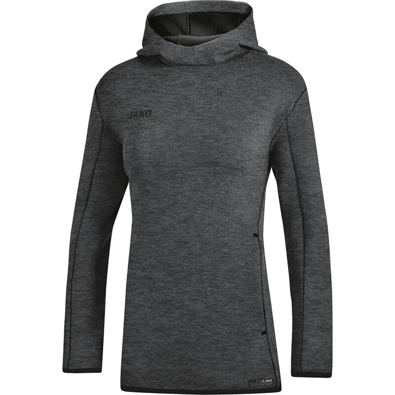 JAKO-6729W-21-1 Hooded Sweatshirt Premium Basics Mixed Anthracite Front