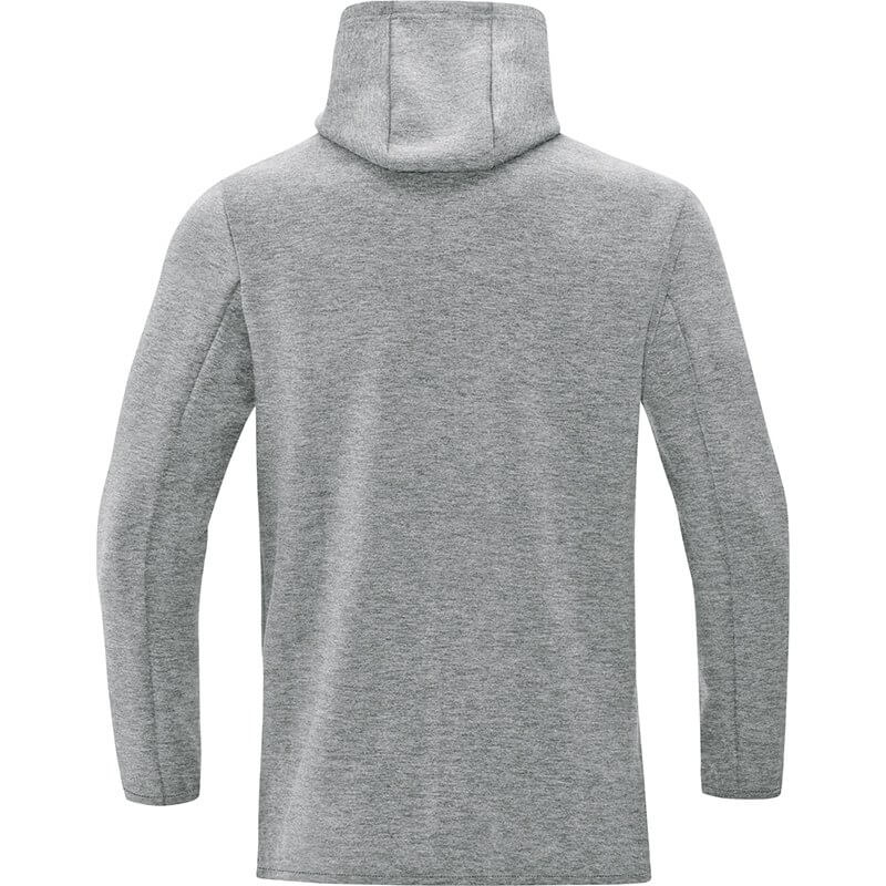 JAKO-6729M-40-2 Hooded Sweatshirt Premium Basics Mixed Grey Back