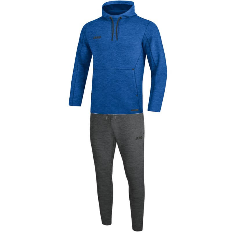 JAKO-M9629M-04 Hooded Jogging Tracksuit Sweatshirt Premium Basics Mixed Royal Blue