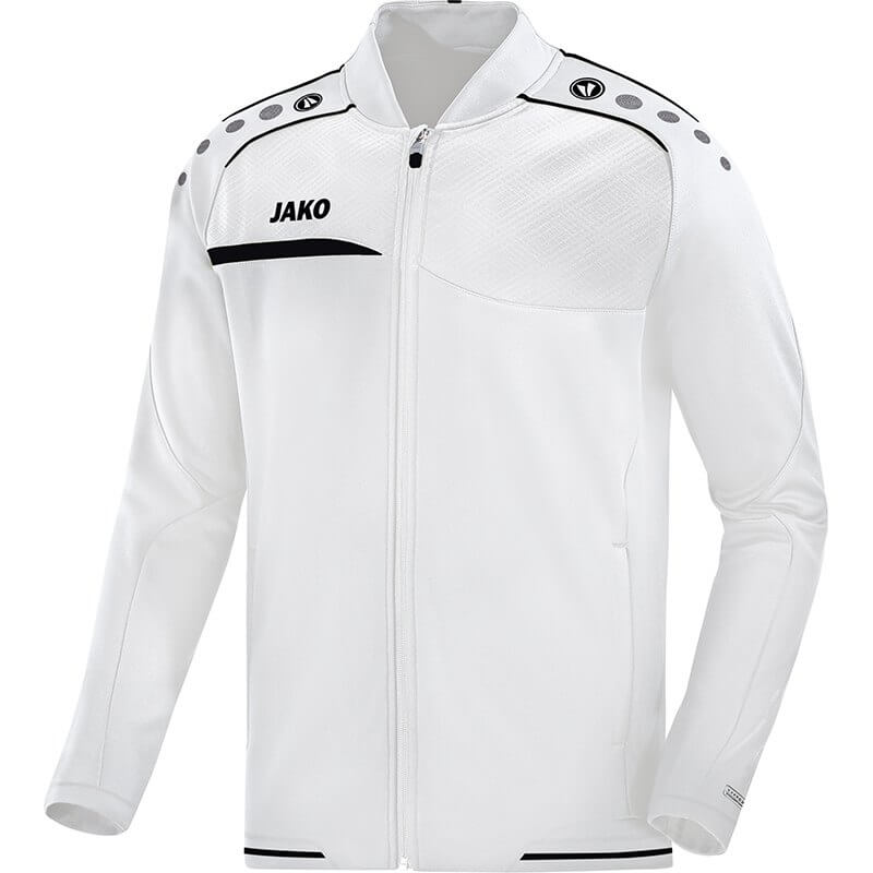 JAKO-6858-00-1 Club Jacket Prestige White/Black Front