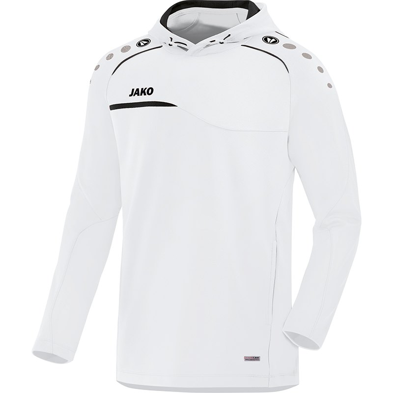 JAKO-8858-00-1 Hooded Sweatshirt White/Black Front
