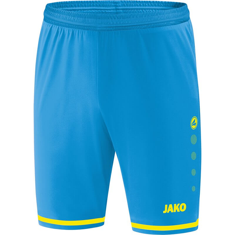 JAKO-4429-89 Short Striker 2.0 Bleu/Jaune Fluo