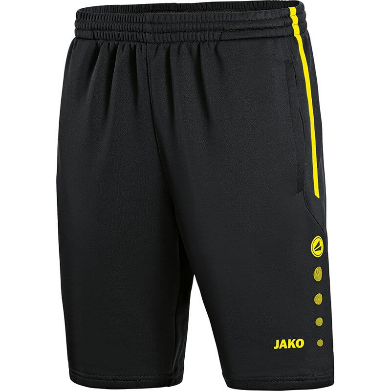 JAKO-8595-33 Training Shorts Active Black/Fluo Yellow