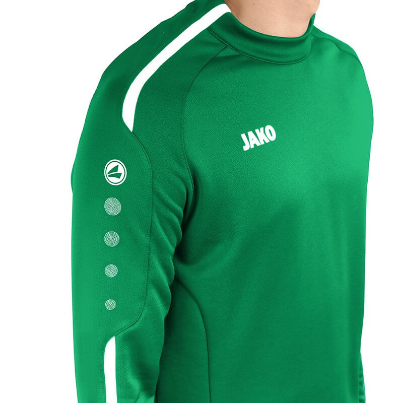 JAKO-8819-06-7 Sweat Striker 2.0 Green/White Round Collar