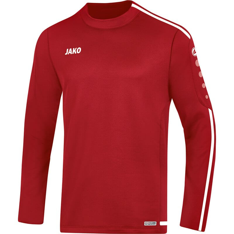 JAKO-8819-11-1 Sweater Striker 2.0 Rouge Chili/Blanc Face