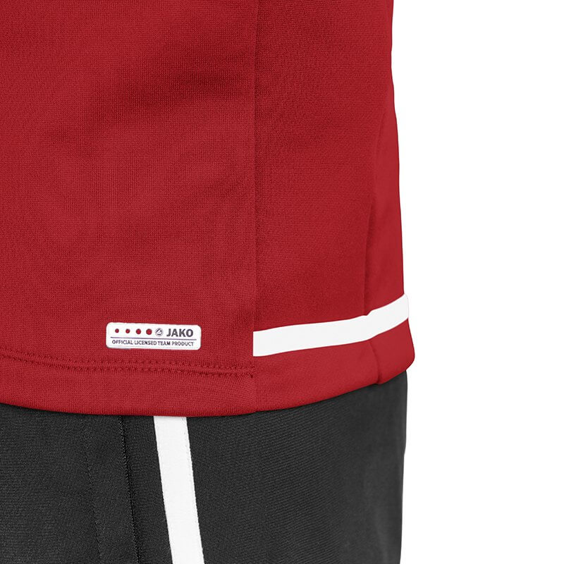 JAKO-8819-11-9 Sweater Striker 2.0 Rouge Chili/Blanc Label de Qualité