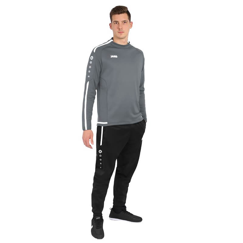 JAKO-8819-40-6 Sweat Striker 2.0 Stone Grey/White Complete Outfit