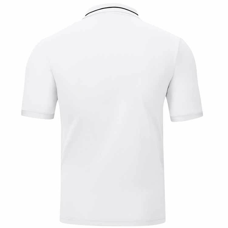 JAKO 6316M-00-2 Polo T-Shirt Striker Blanc/Noir Arrière