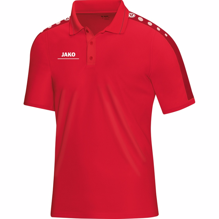 JAKO 6316M-01-1 Polo T-Shirt Striker Red Front