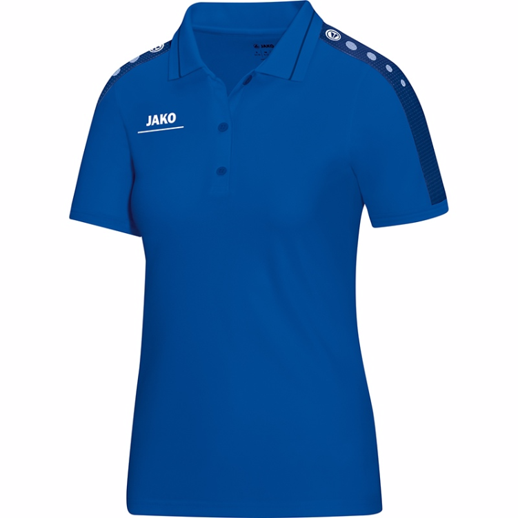 JAKO 6316W-04-1 Polo T-Shirt Striker Bleu Royal Avant