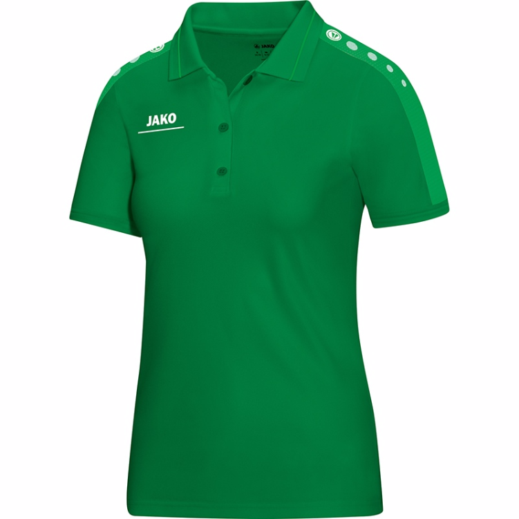 JAKO 6316W-06-1 Polo T-Shirt Striker Green Front