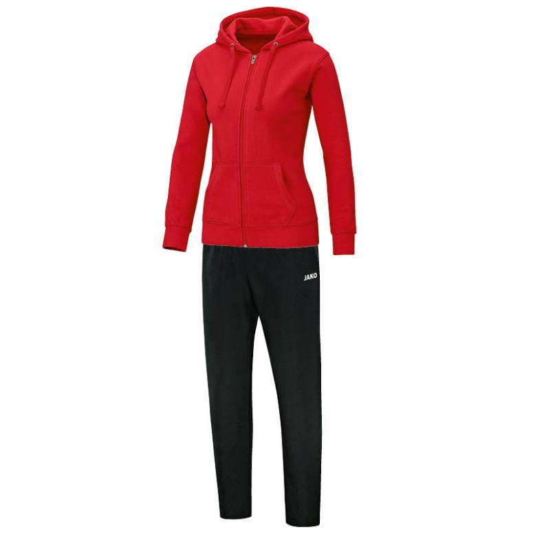 JAKO M9733W-01 Hooded Jogging Leisure Tracksuit Team Red