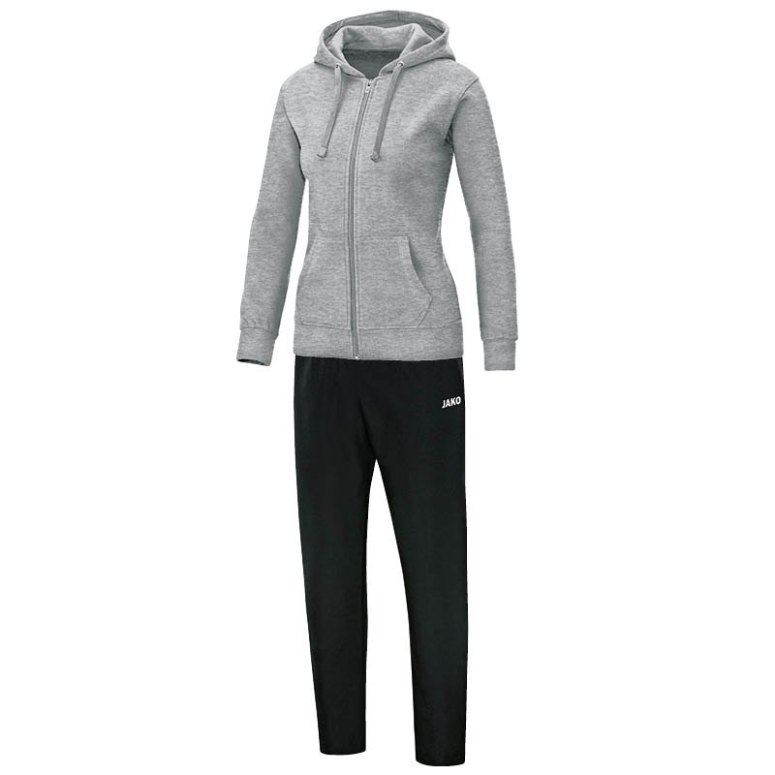 JAKO M9733W-40 Hooded Jogging Leisure Tracksuit Team Mixed Grey