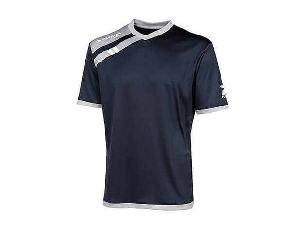 PATRICK FORCE101-NGY Soccer Shirt SS Navy/Grey
