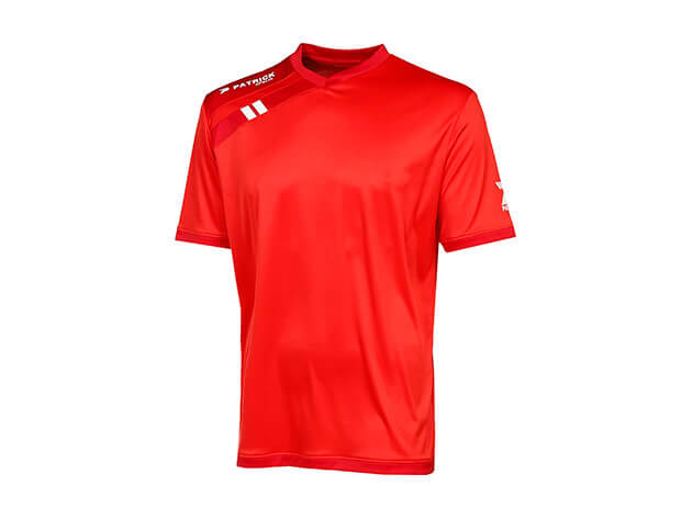 PATRICK FORCE101-RDR Soccer Shirt SS Red/Dark Red