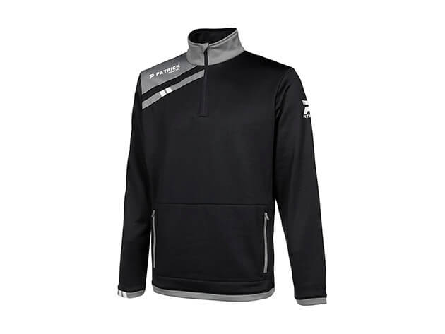 PATRICK FORCE115-BGY Sweater 1/4 Zip Black/Grey